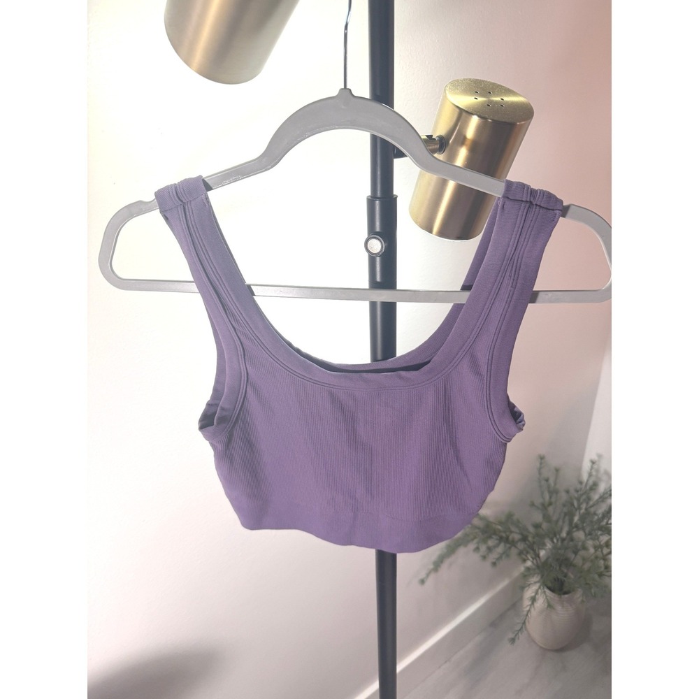 Pacsun contour lilac super soft gym casual bralette sports bra med comfort rib